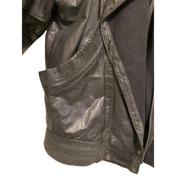 One Way WOMENS Leather Motorcycle Riding Biker Black Full Zip Jacket  Small - Picture 10 of 12